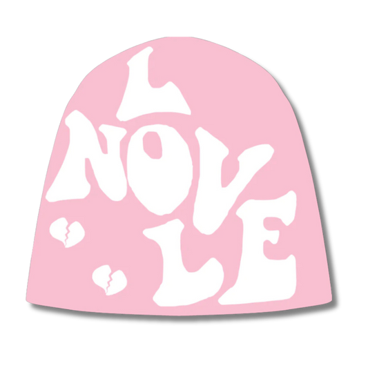 Baby Pink NO LOVE LEFT Beanie